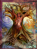 Henna Tree Goddess